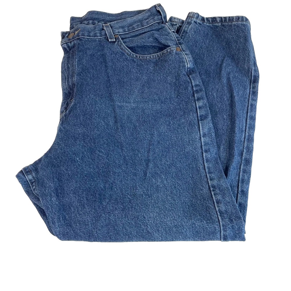 Lee High Rise Dark Wash Mom Jeans Womens Size‎ 16 Blue Pockets Relaxed 90s Y2K